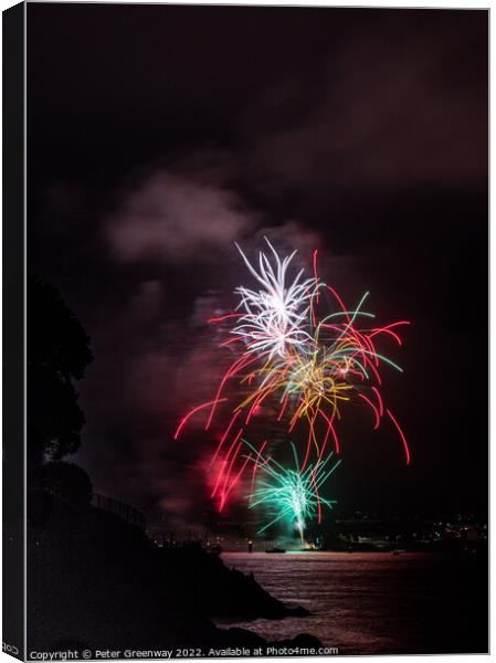 2022 British Firework Championships From 'Devils P Canvas Print by Peter Greenway