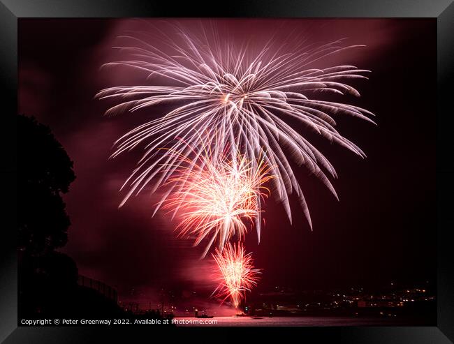 2022 British Firework Championships From 'Devils P Framed Print by Peter Greenway