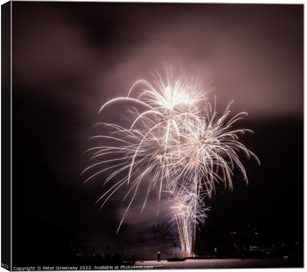 2022 British Firework Championships From 'Devils P Canvas Print by Peter Greenway