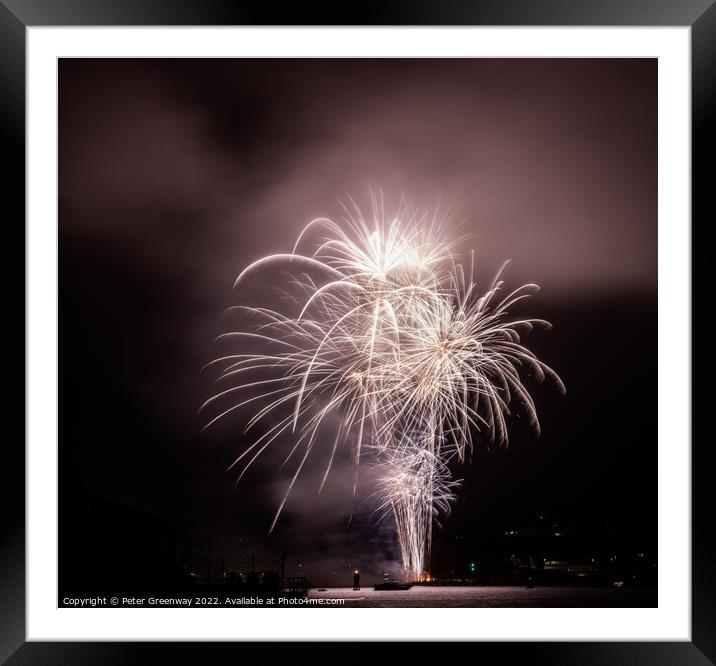 2022 British Firework Championships From 'Devils P Framed Mounted Print by Peter Greenway