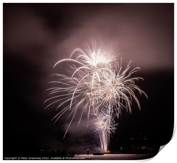 2022 British Firework Championships From 'Devils P Print by Peter Greenway