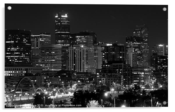 Denver Downtown Acrylic by Kat Dennis