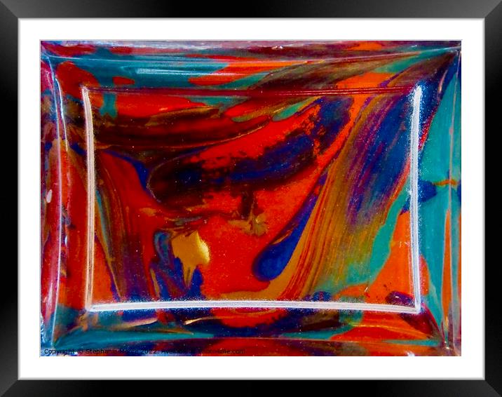 Abstract 353 Framed Mounted Print by Stephanie Moore