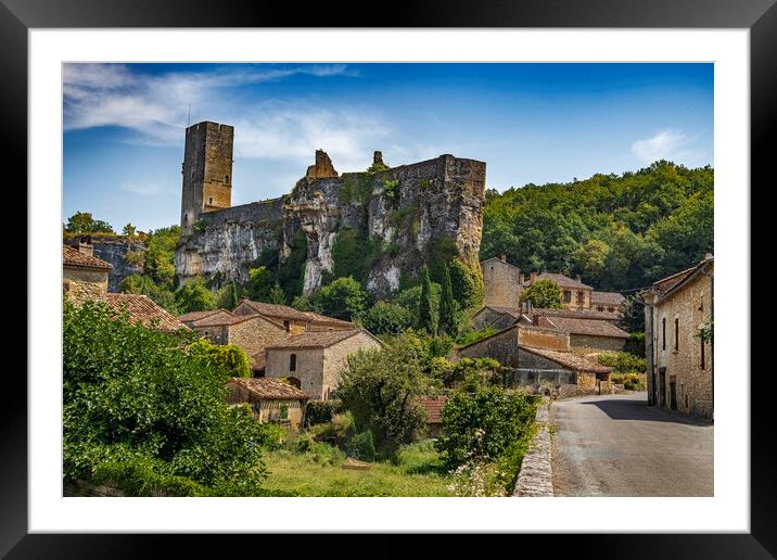 Chateau de Gavaudun Framed Mounted Print by Dave Williams