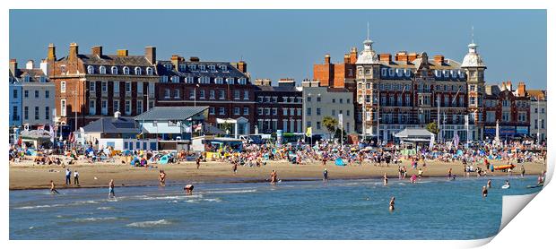 Weymouth Seafront Panorama Print by Darren Galpin