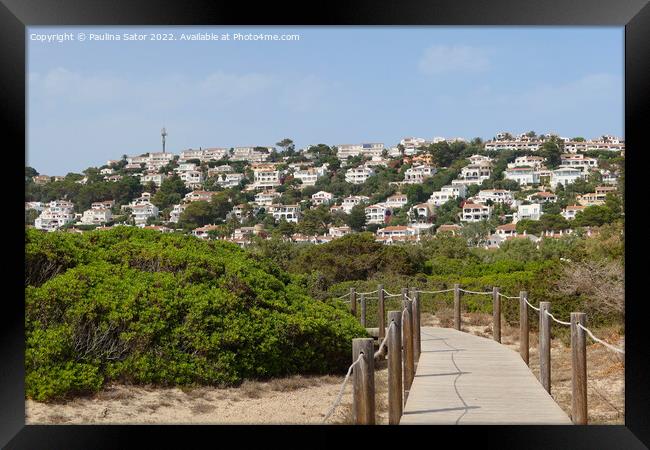 Son Bou, Menorca, Spain Framed Print by Paulina Sator