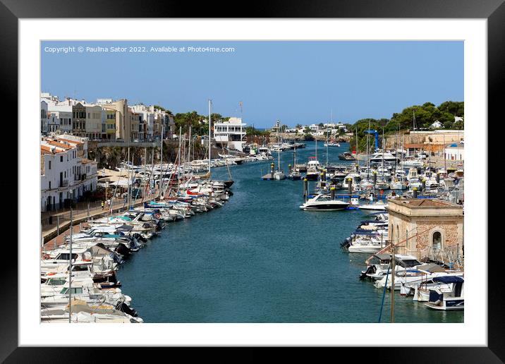 Ciutadella, Menorca, Spain Framed Mounted Print by Paulina Sator
