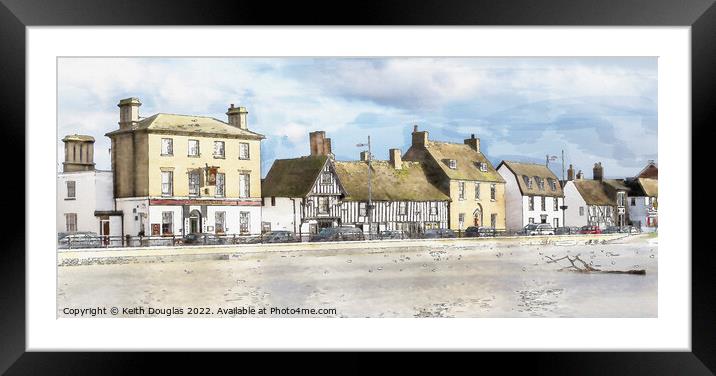 The Causeway in Godmanchester, Cambridgeshire Framed Mounted Print by Keith Douglas