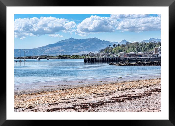 Arran View from Cumbrae Framed Mounted Print by Valerie Paterson