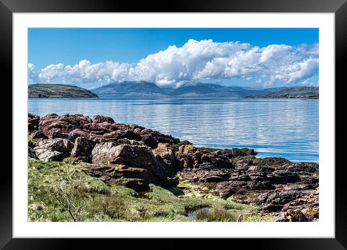 Isle of Arran View Framed Mounted Print by Valerie Paterson
