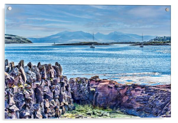 Bay of Millport Acrylic by Valerie Paterson