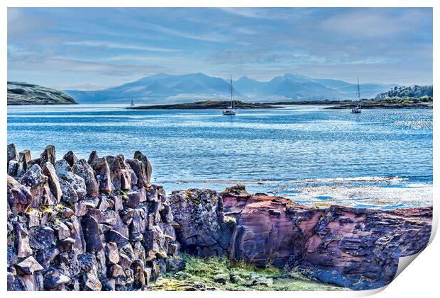 Bay of Millport Print by Valerie Paterson