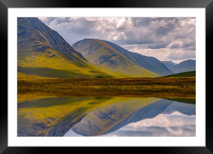 Reflecting on Glencoe Framed Mounted Print by Duncan Loraine