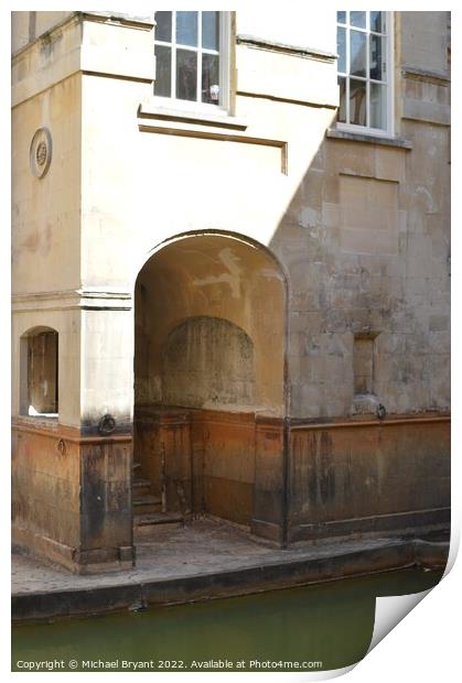 Roman baths Print by Michael bryant Tiptopimage