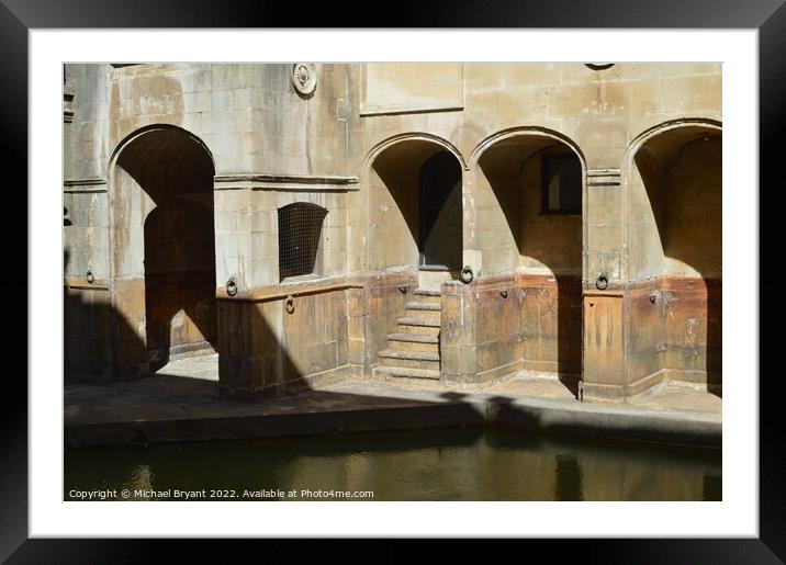 Door ways to the Roman baths Framed Mounted Print by Michael bryant Tiptopimage