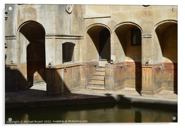 Door ways to the Roman baths Acrylic by Michael bryant Tiptopimage