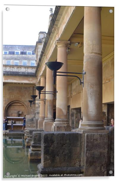 Roman bath pillar Acrylic by Michael bryant Tiptopimage