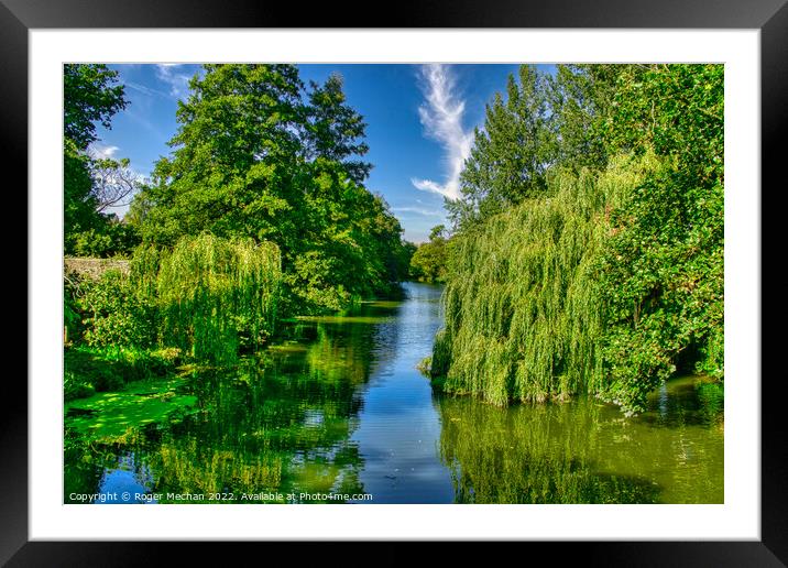 Serenity of the Weeping Willow Framed Mounted Print by Roger Mechan