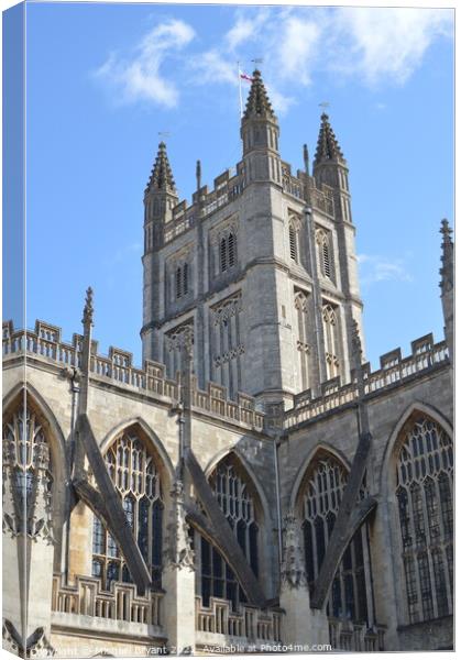 Bath cathedral somerset  Canvas Print by Michael bryant Tiptopimage