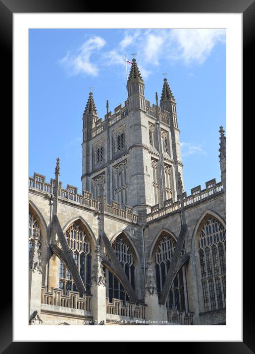 Bath cathedral somerset  Framed Mounted Print by Michael bryant Tiptopimage