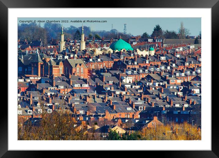 Leeds Harehills Mosque  Framed Mounted Print by Alison Chambers