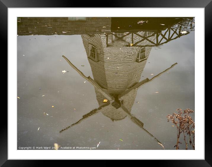 Windmill in the Water. Framed Mounted Print by Mark Ward