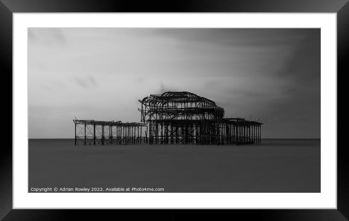 Haunting Beauty of Brightons West Pier Framed Mounted Print by Adrian Rowley