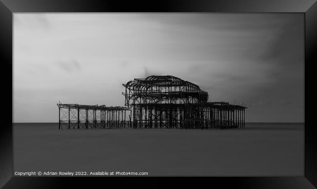 Haunting Beauty of Brightons West Pier Framed Print by Adrian Rowley