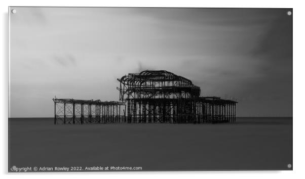 Haunting Beauty of Brightons West Pier Acrylic by Adrian Rowley