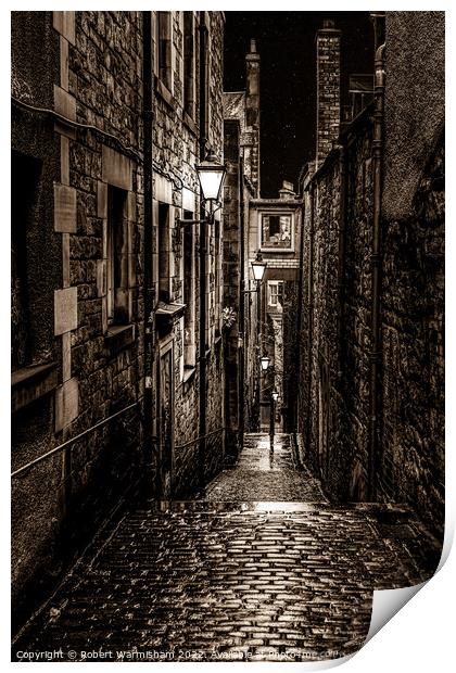 The Haunting Beauty of Mary Kings Close Print by RJW Images