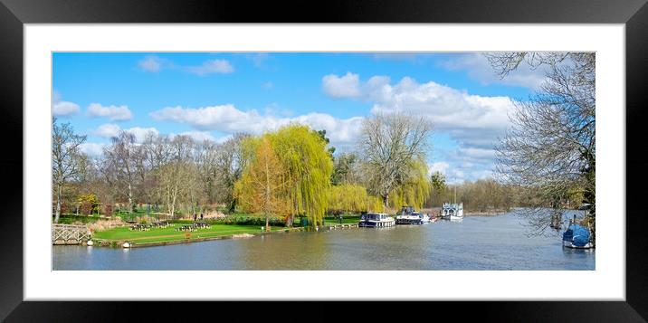 The Thames at Streatley Framed Mounted Print by Joyce Storey