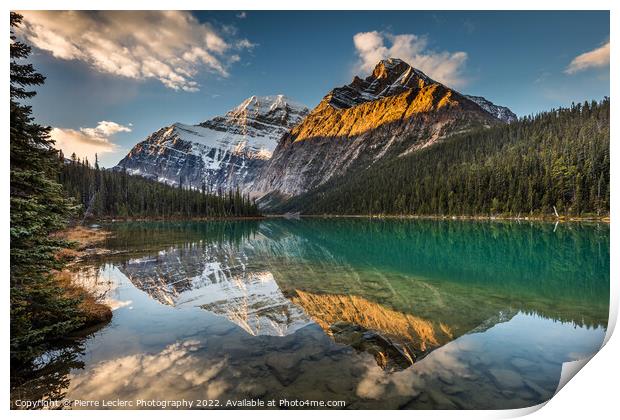 Edith Cavell Mountain Reflection in Jasper National Park Print by Pierre Leclerc Photography