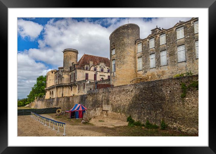Château de Duras Framed Mounted Print by Dave Williams