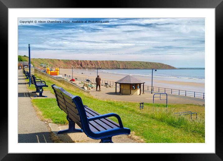 Filey  Framed Mounted Print by Alison Chambers