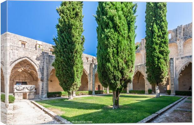 Bellapais Abbey, Northern Cyprus Canvas Print by Kevin Hellon