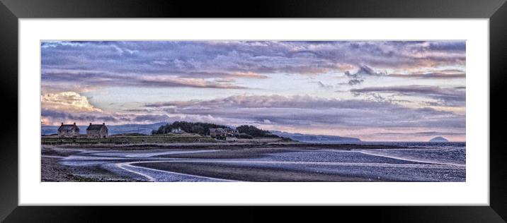 Prestwick beach view Framed Mounted Print by Allan Durward Photography