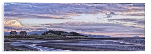 Prestwick beach view Acrylic by Allan Durward Photography