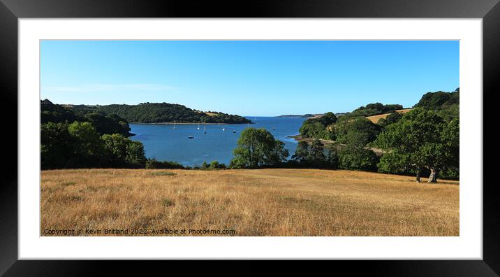 River Fal Cornwall Framed Mounted Print by Kevin Britland
