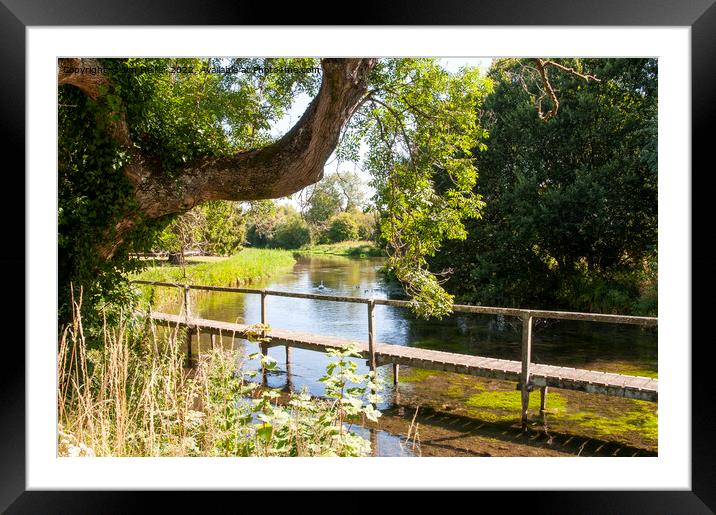Outdoor River Test Framed Mounted Print by Jim Hellier