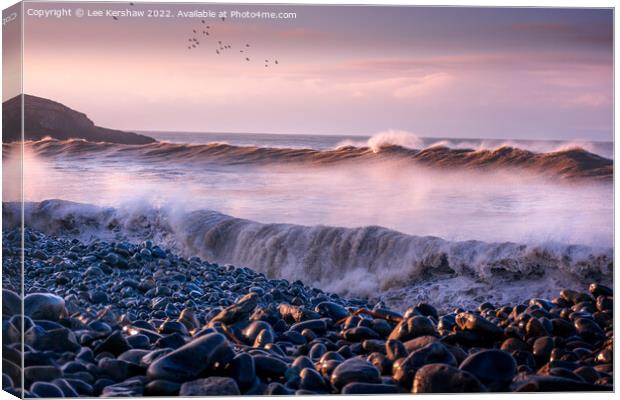 Ethereal Serenity at Ogmore Beach Canvas Print by Lee Kershaw