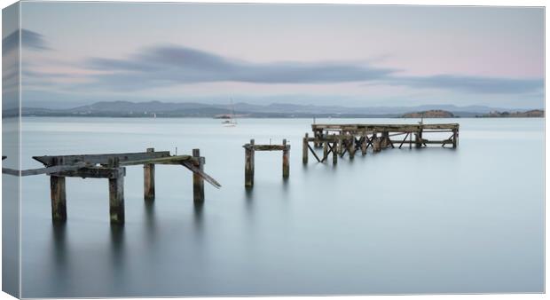Abandoned Pier Canvas Print by Anthony McGeever