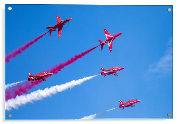 Red Arrows Acrylic by J Biggadike