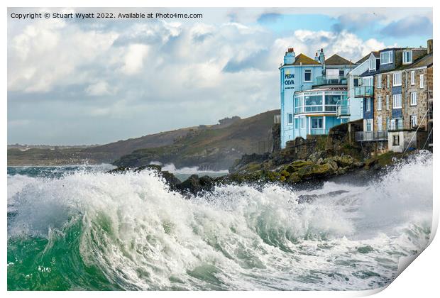 St Ives Wave Print by Stuart Wyatt