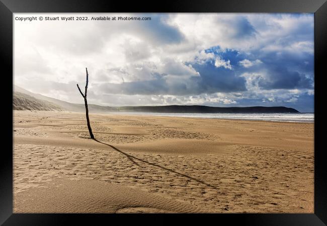 Woolacombe Beachscape Framed Print by Stuart Wyatt