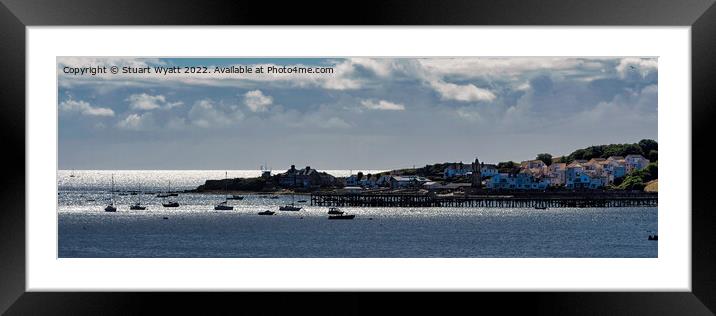 Swanage bay and Peveril point Framed Mounted Print by Stuart Wyatt