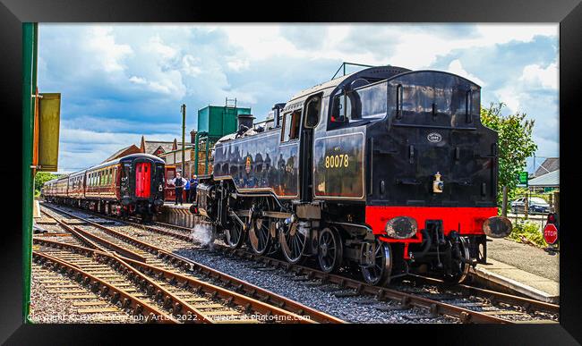 Train Uncoupled Framed Print by GJS Photography Artist