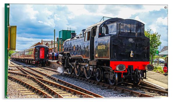 Train Uncoupled Acrylic by GJS Photography Artist