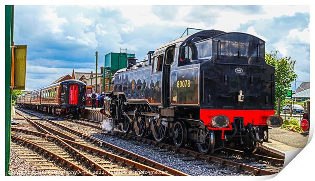 Train Uncoupled Print by GJS Photography Artist