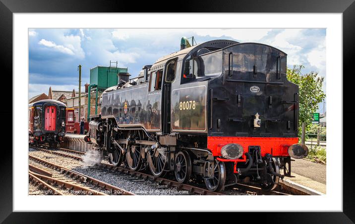 Steam Wheels Shinny Loco Framed Mounted Print by GJS Photography Artist
