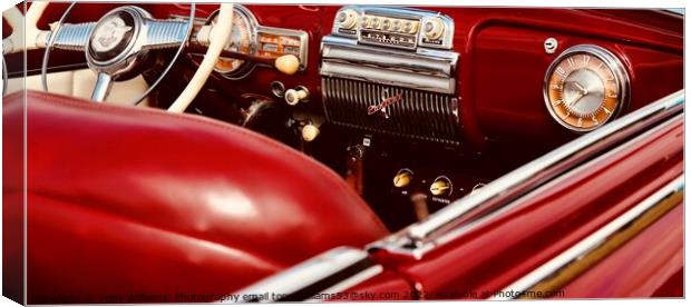 Classic American car  Canvas Print by Tony Williams. Photography email tony-williams53@sky.com
